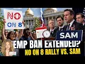 Hemp Ban Extension Reaction No on 8 Rally in MASS vs SAM