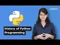 History Of Python Programming Language Introduction To Python Python Programming Simplilearn