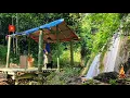 Download Lagu Mysterious Abandoned House, CEO Decides to Leave and Build the Perfect Bamboo House with Waterfall