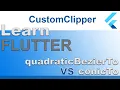 How to draw a curved in Flutter quadraticBezierTo vs conicTo - Tutorial for beginners