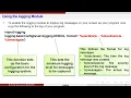 Module 4 4 Debugging and logging options
