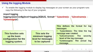 Module 4 4 Debugging and logging options