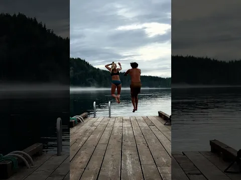 Dad vs. Daughter: Who handles the cold better? #polarplunge