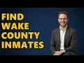 How Do I Search for Inmates in Wake County