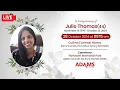 VIEWING FUNERAL SERVICE I JULIE THOMAS I LIVE STREAMING