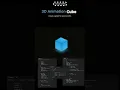 3D Animation Cube using CSS and HTML