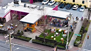 Drone Tour of Plaza Midwood at Sunset Charlotte NC Skyline Views 2026
