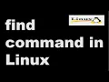 find command in Linux Linux Tutorial Linux Command Interview Question
