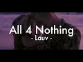 Download Lagu 라우브와 소피 케이츠 : Lauv - All 4 Nothing [가사/해석]
