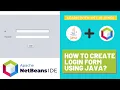Java GUI Tutorial How to create a Login form using Java in Hindi Java projects