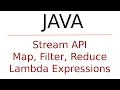 Java Map Reduce Filter and Stream api