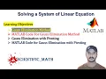Gaussian Elimination Method Step by Step With Example Echelon From Upper Triangular Form
