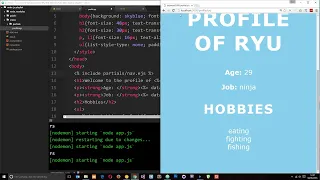 Node JS Tutorial for Beginners Partial Templates