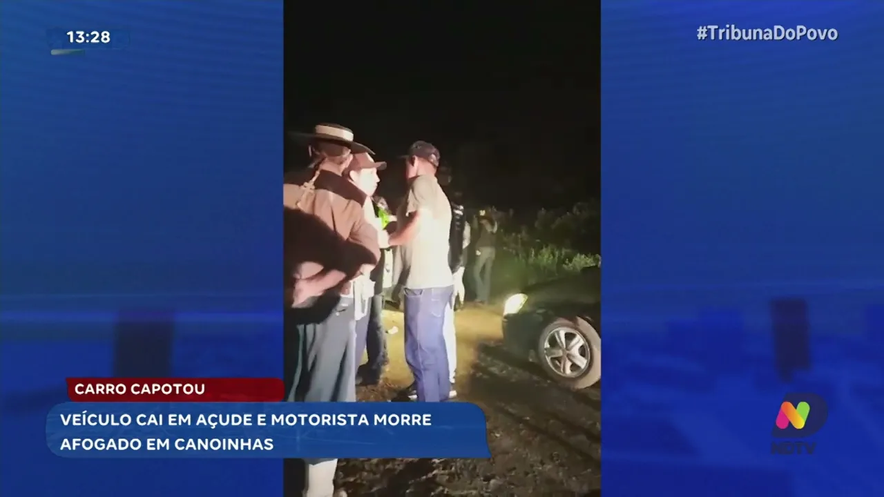 Canoinhas: motorista morre após capotamento de veículo em rio
