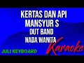 Download Lagu KERTAS DAN API - Mansyur S | karaoke nada wanita | lirik | dutband