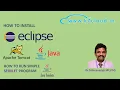 001 How to install Eclipse Apache Tomcat and Java in Windows 10
