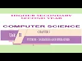 12th Computer Science Unit-II Chapter-5 Python Variables and Operators Part-3