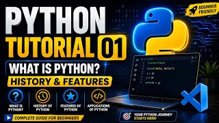 Python Tutorial 01 What is Python History Features