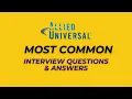 Allied Universal Interview Questions and Answers for 2026