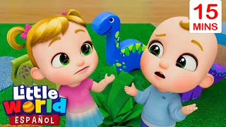 Diez Pequeños Dinosaurios 🎤 Canciones Infantiles 🎶🌎 Dibujos animados para niños