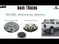 Ram 2500 Wheel Center Caps 4th Gen vs 5th Gen
