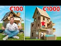€100 vs €1000 Huis Van Karton Bouwen! *Challenge*