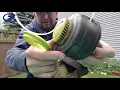 How to ReString ReSpool or ReLine Ryobi weed trimmer weed wacker whipper snipper