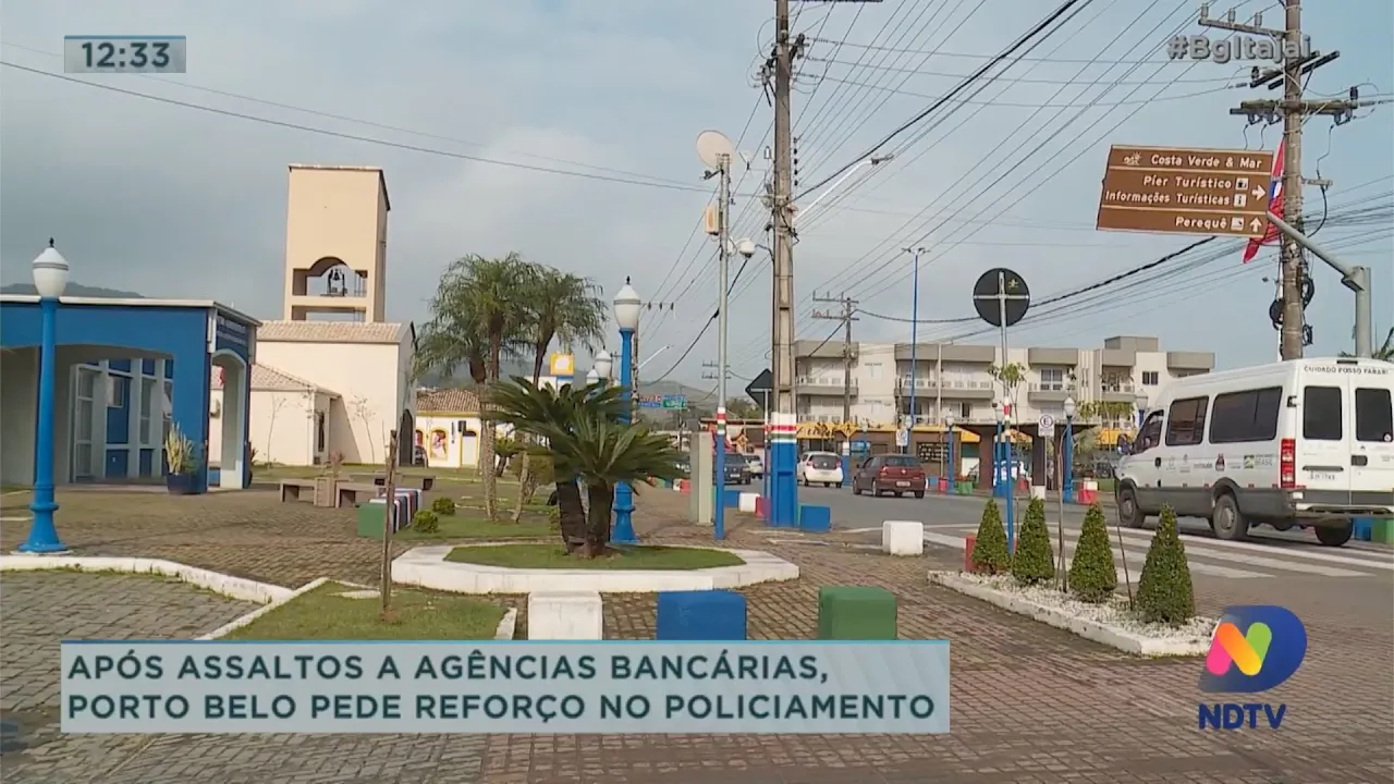 Porto Belo pede reforço no policiamento após assalto a agências bancárias