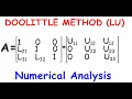 LU Decomposition Doolittle Method