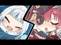 Download Lagu I'M  H O R N Y【hololive/houshou marine \u0026 Gawr Gura】