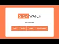 HTML CSS and JS Stopwatch App From Scratch to Finish - No Commentary