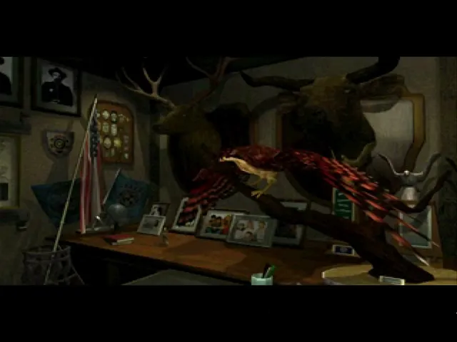 RESIDENT EVIL 2 (1998) CLAIRE REDFIELD MEETS CHIEF BRIAN IRONS