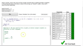 Codingbat - last2 Python