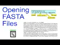 Opening FastA files