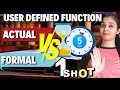 User Defined Functions - in PYTHON Actual Arguments Vs Formal Arguments Master Class 12 CS