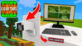 How To Make a WORKING CCTV CAMERA in Crafting and Building