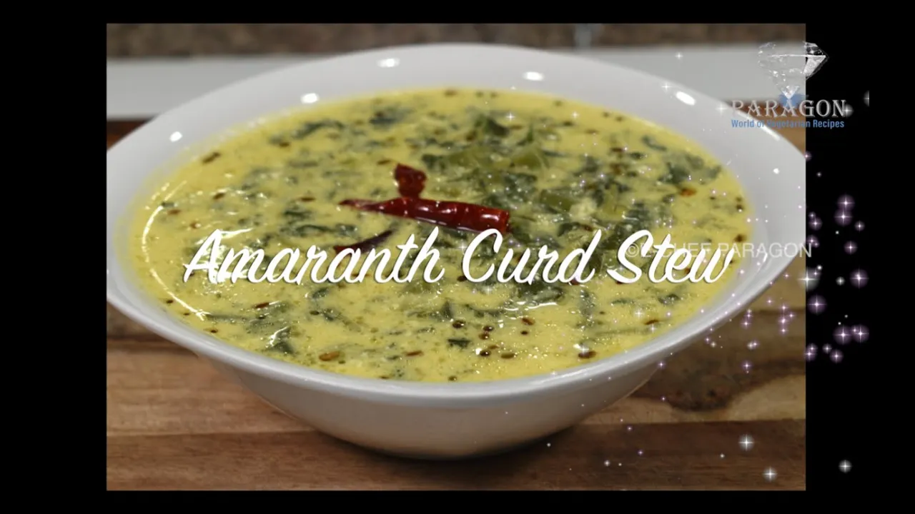 Amaranth Curd Stew   Thotakura Majjiga Pulusu   E-Chef Paragon
