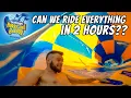 How Many Water Slides Can We Ride in ONLY 2 HOURS Hurricane Harbor - Phoenix