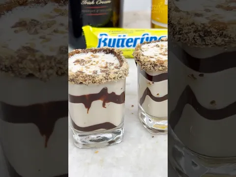 Butterfinger Shots #2   YT Short ML #cocktail #butterfinger #chocolate