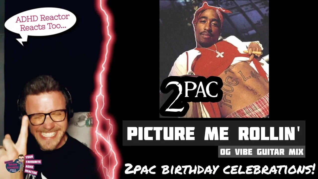 2PAC - PICTURE ME ROLLIN' *OG VIBE GUITAR MIX* (ADHD Reaction) | 2PAC BDAY CELEBRATIONS!