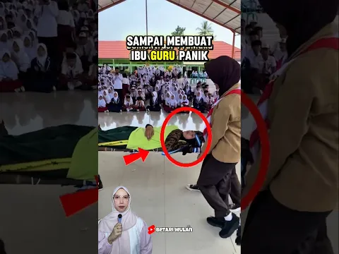 VIRAL! Siswa ini pingsan sampai membuat ibu guru panik 😱
