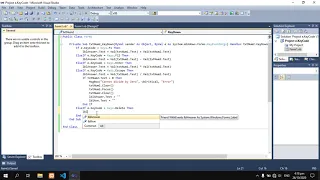Event Key Code e KeyCode Function in Visual Basic using Visual Studio 2010