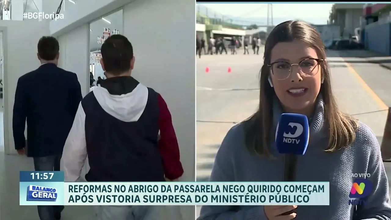 Reformas no abrigo da Passarela Nego Quirido começam após vistoria do MP