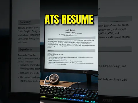 How to Create Resume | ATS Friendly Resume #resume #ATSResume #cv #shorts