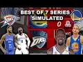 2017 THUNDER TEAM VS 2017 WARRIORS BEST OF 7 SIMULATION in NBA2K17!