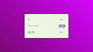 Currency Converter using HTML CSS JAVASCRIPT with exchange rate API included