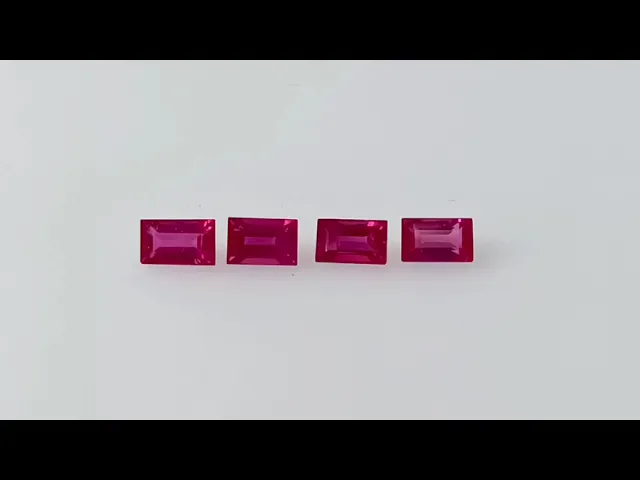 Baguette Cherry Red Ruby