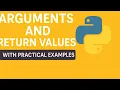 Arguments and return values in python with practical examples and notes python full course