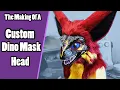The Making Of A Custom Dino Mask Turning A Target Dino Mask Into A Fursuit - Tutorial