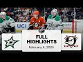 NHL Highlights Stars vs Ducks February 04 2025